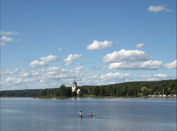 El lago Siljan en Rättvik