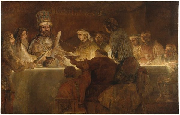 Rembrandt. La conspiración de los bátavos. Museo Nacional de Estocolmo