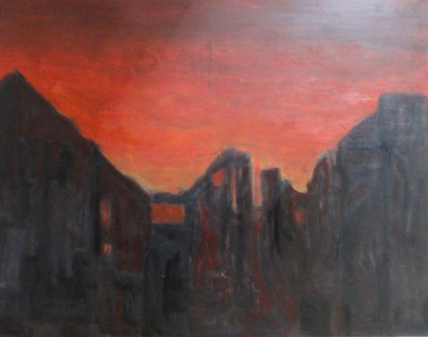 El mundo del fuego. óleo sobre lienzo. Ramón Puig 2014