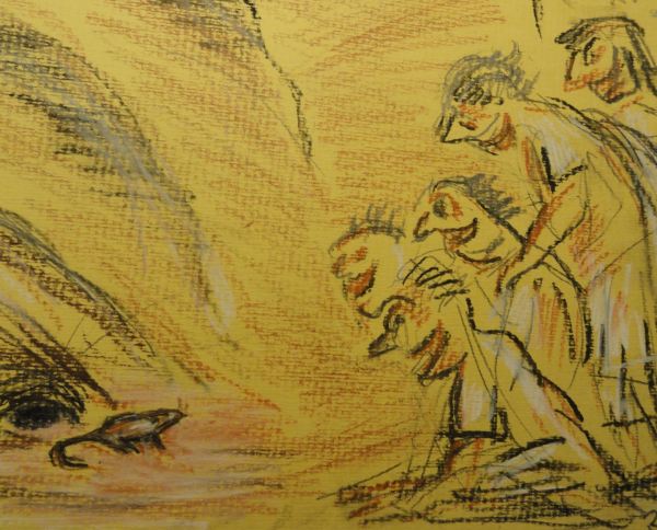 "risus omnium exortus". Dibujo R.Puig