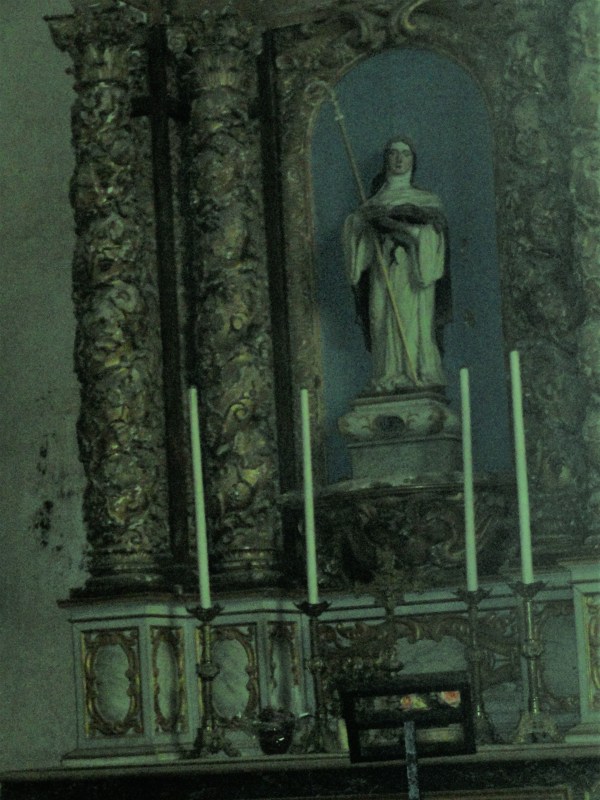 Altar barroco de Santa Gertrudis.  s. XVI. Selongey. Foto R.Puig.