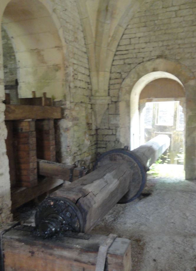 Eje transmisor para la forja en Fontenay. Foto R.Puig