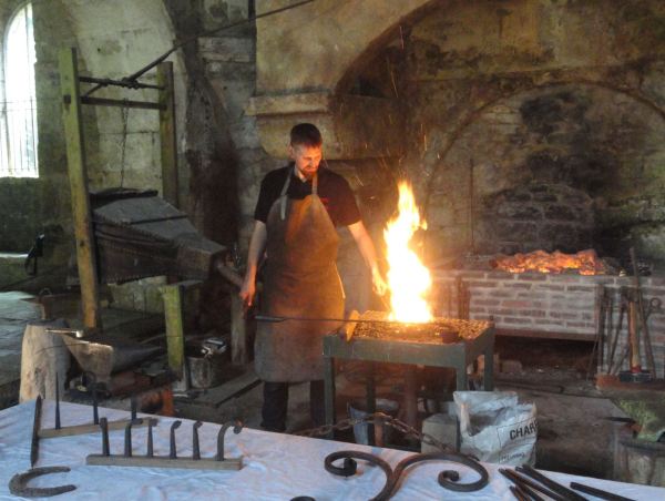 En la forja de Fontenay. Foto R.Puig.