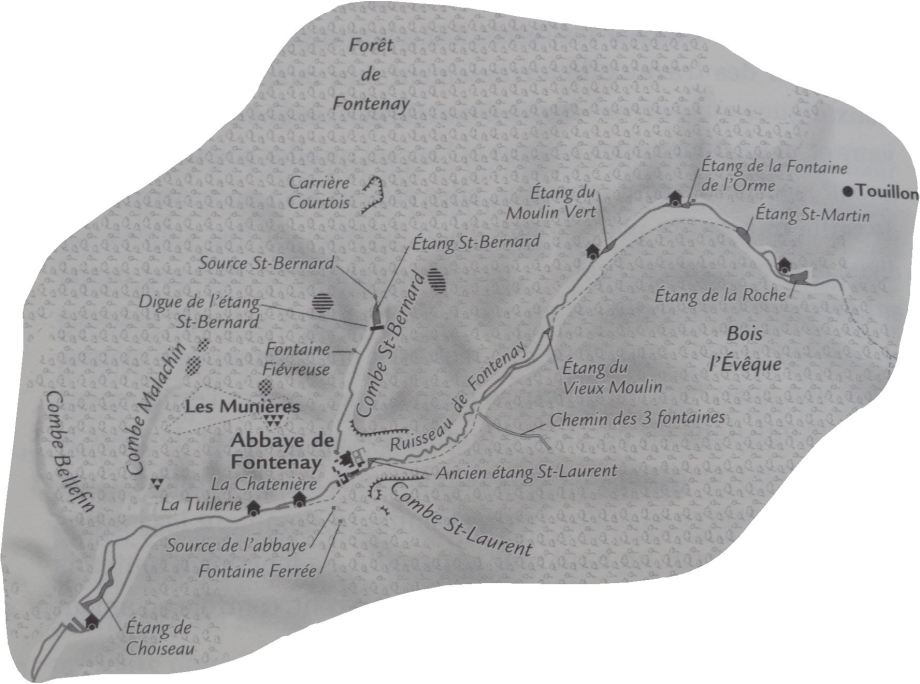 Hidrografía de Fontenay según ANDRÉ, Louis