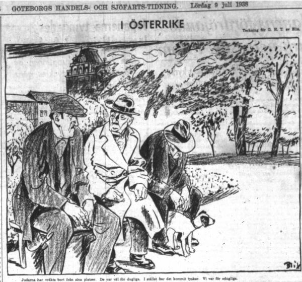 En los bancos de Austria. GHT. 9 julio 1938