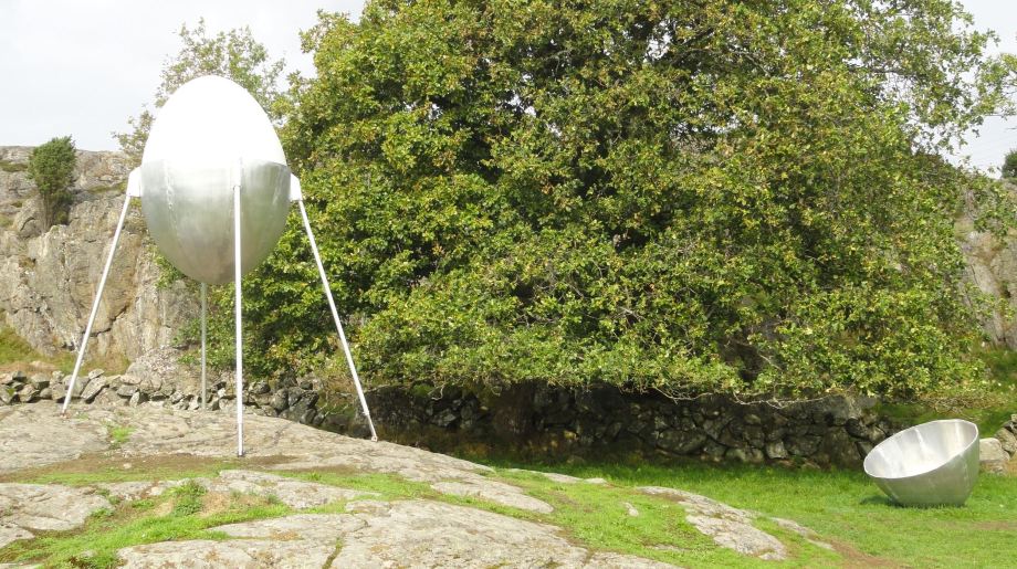 "Huevo". Aluminio. Hedwig Bergman. Pilane 2018. Foto R.Puig