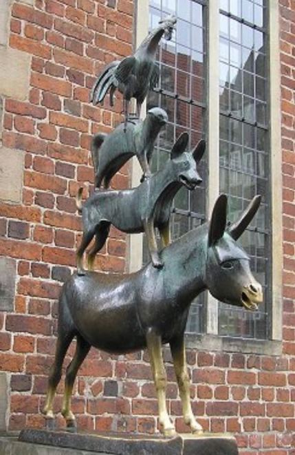 Los cuatro músicos de Bremen. Foto mccrow.org.uk
