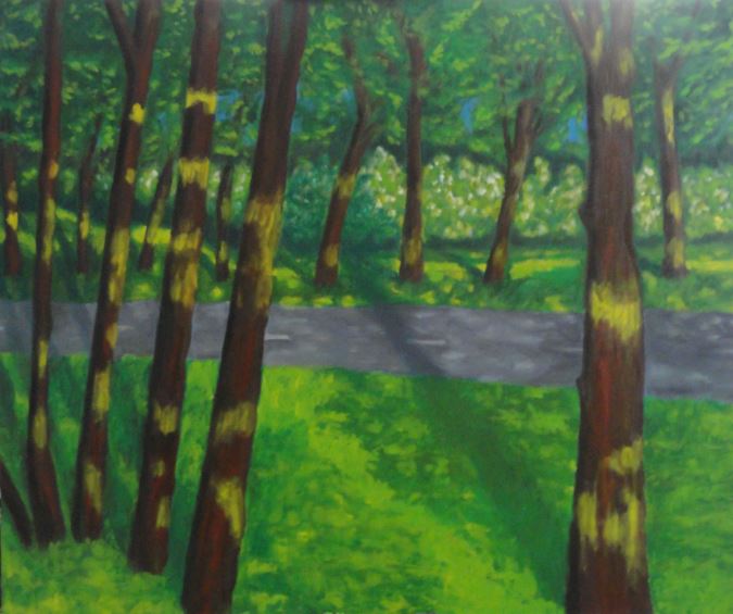 Nya allén. Acrílico y óleo sobre tela. Ramón Puig 2014