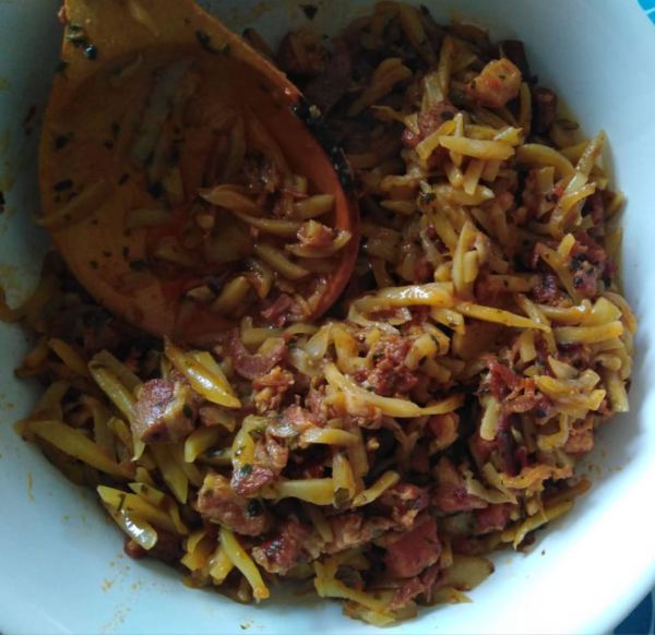 Olluquito con Charqui. La cocina de Amelia. Lima. Peru