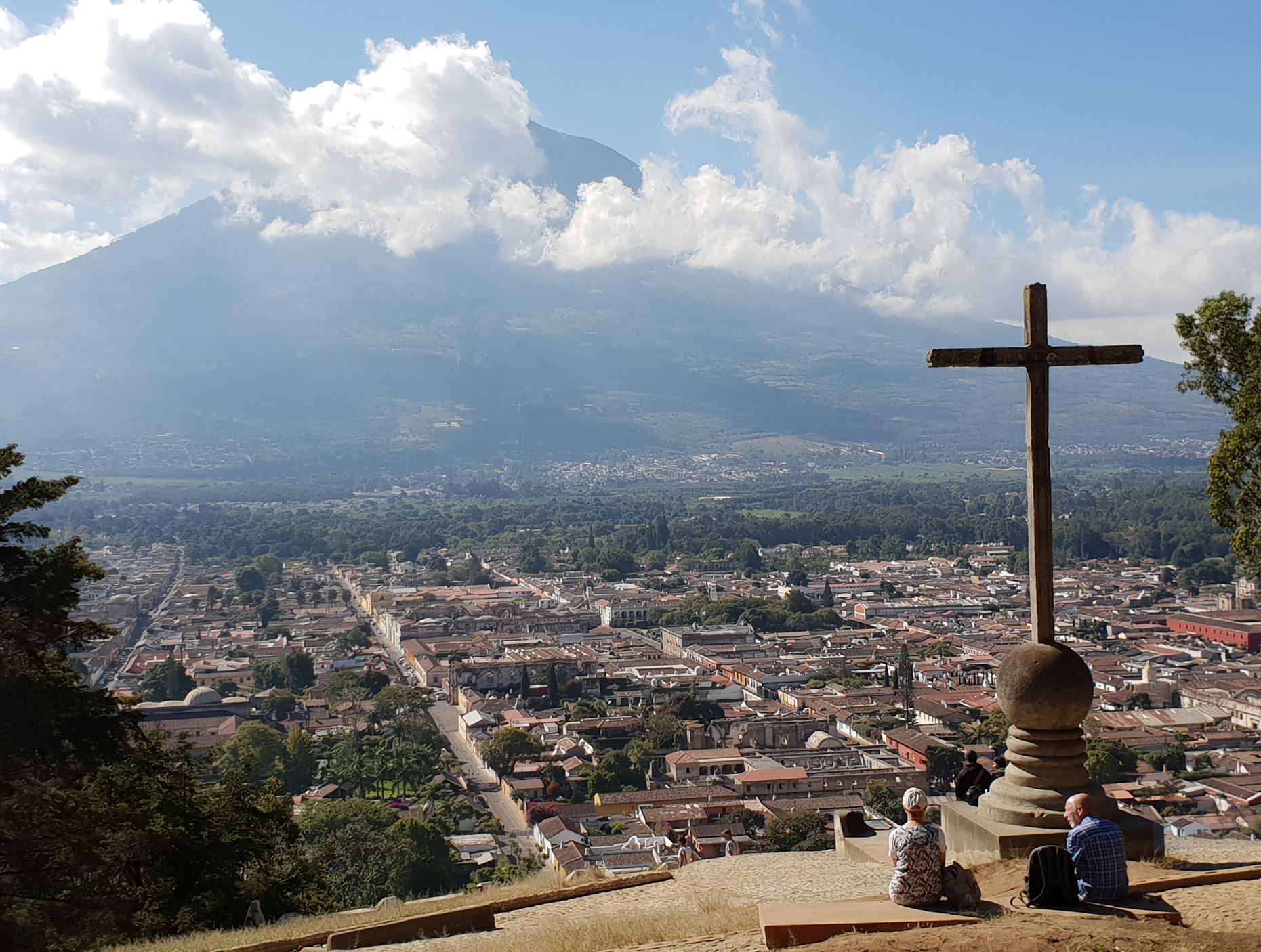 Perspectiva de La Antigua desde el Cerro de la Cruz. Foto R.Puig