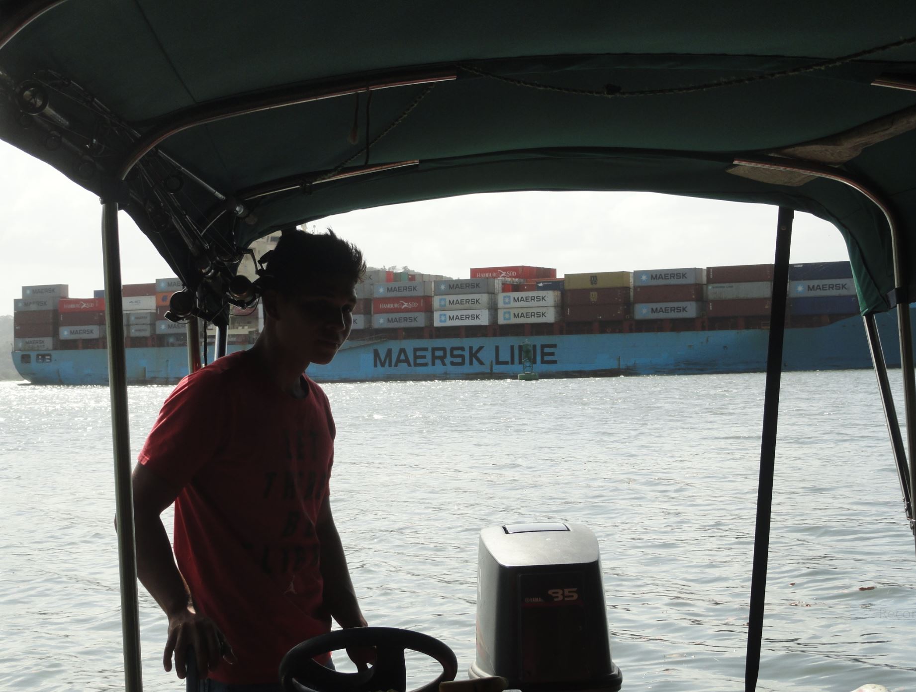 Ruben al timón. Foto R.Puig