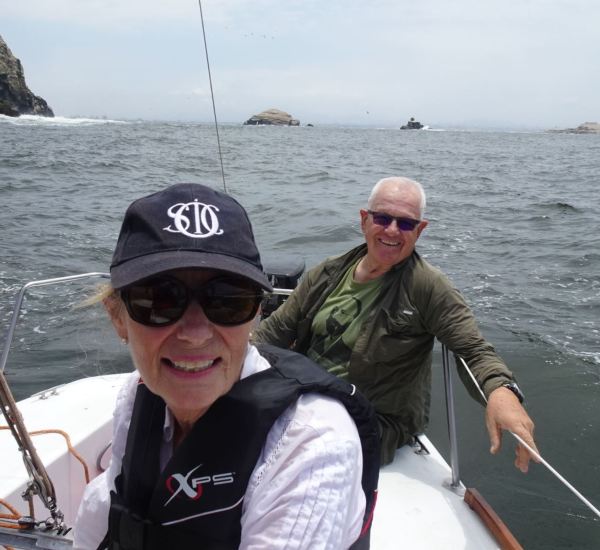 A toda vela en el Santa Ana. Foto R.Puig