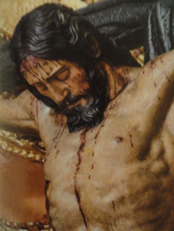 Cristo de la contrición. Anónimo. s.XVII. Detalle. San Pedro de Lima.