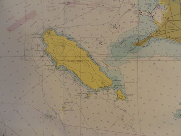 Mapa de la zona. Dirección de Hidrografía y Navegación del Perú
