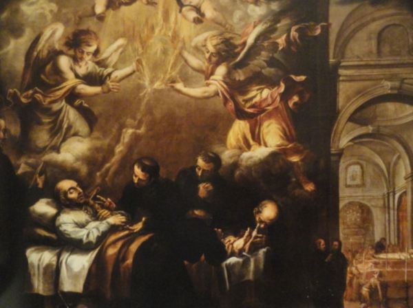 Muerte de San Ignacio. Valdés Leal. s.XVII. San Pedro de Lima.