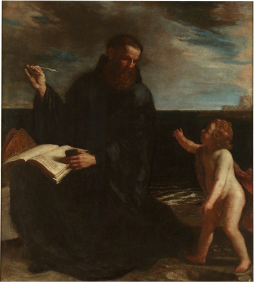 Meter el mar en un hoyo. Guercino. Museo del Prado