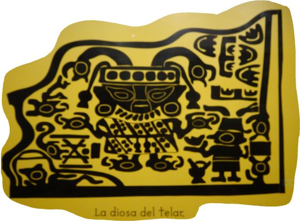 Túcume. La diosa del telar. Reproducción. Museo del sitio.