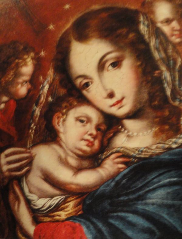 Virgen con el niño. Cristobal Lozano. s.XVIII. San Pedro de Lima