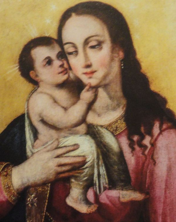 Virgen del Rosario. Anónimo limeño. s.XVII. Detalle. San Pedro de Lima. Foto R.Puig