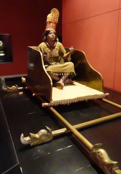 El Señor de Sicán. Reconstrucción. Museo del Señor de Sicán. Lambayeque. Perú