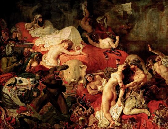 Delacroix. La muerte de Sardanápalo,