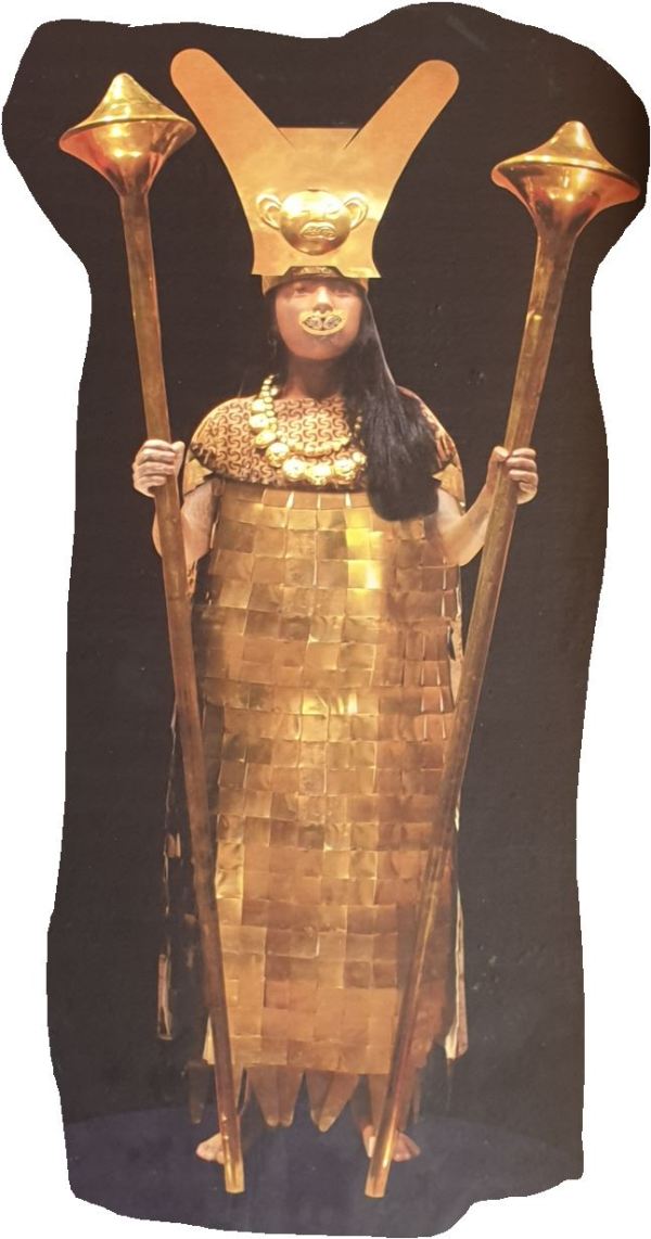 Representación de la dama de Cao (Museo del sitio)