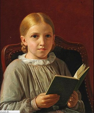 Constantin Hansen. Retrato de su hija Elise. Colección particular. Foto Wikipedia.