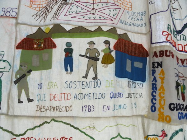 Bordado anónimo. Lugar de la Memoria. Foto R.Puig