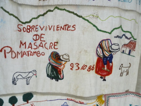 Bordado anónimo. Lugar de la Memoria. Lima. Foto R.Puig