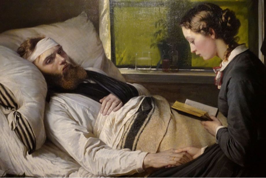 Elisabet Jerichau-Baumann. Soldado danés herido.1865. M.N.Copenhagen