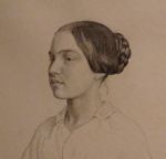Peter Christian Skovgaard. Retrato de una joven, 1849.Detalle. Museo Nacional de Arte.&nbsp;Copenhagen.
