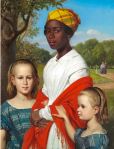 Wilhelm Marstrand. Las hijas del hermano con su niñera Justina. 1857. M. N..&nbsp;Copenhagen