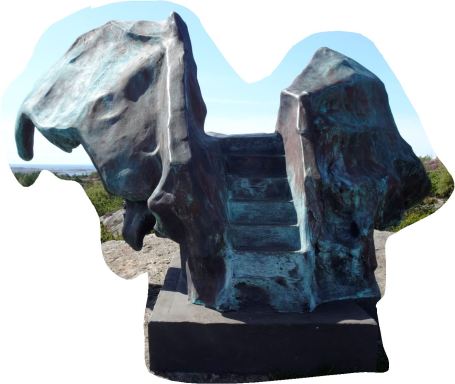 Johan Creten Bélgica, El murciélago 2019, bronce patinado. Foto R.Puig