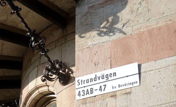 La piedra en Strandvägen, Estocolmo.Foto R.Puig