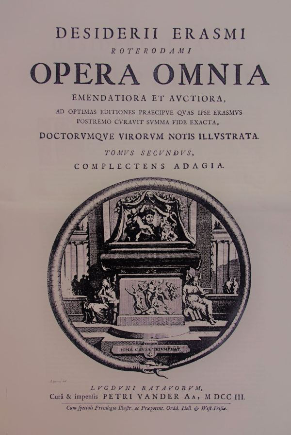 Opera Omnia de Erasmo. Leyden 1703. Foto R.Puig