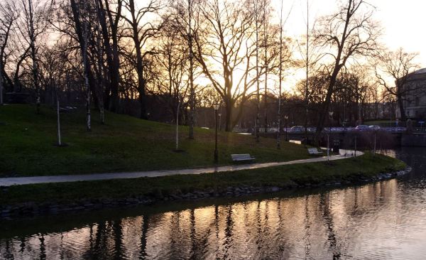 Anochecer invernal en Gotemburgo Foto R.Puig