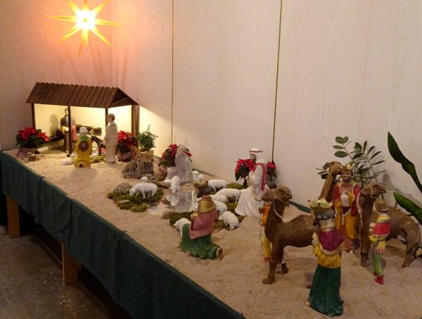 Catedral de Gotemburgo. Belén navideño.Foto R.Puig