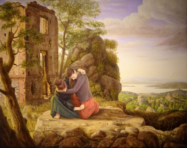 Juan Carlos Savater, "Atalaya". Óleo sobre madera, 2019. Foto R.Puig