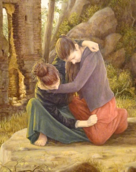 Juan Carlos Savater. Atalaya, óleo sobre madera 2019. DEtalle. Foto R.Puig