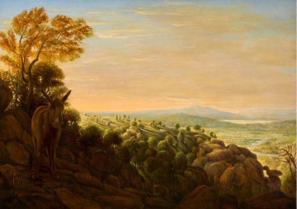 Juan Carlos Svater, Aurora, óleo sobre madera, 2018, Foto Galería Leandro Navarro