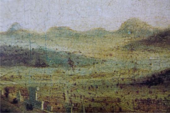 Piero della Francesca, Federico di Montefeltro y su esposa Sforza,detalle, Los Uffizi, Florencia