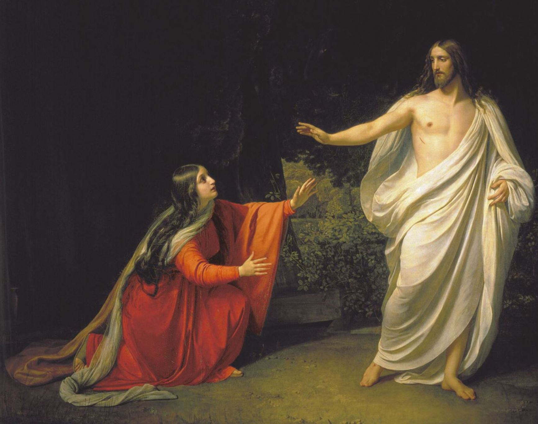 Alexander Ivanov. Noli mi tangere. 1835. Galería Tretiakov