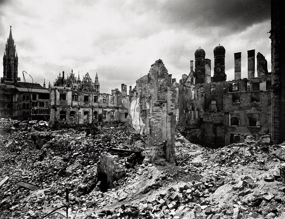 Ruinas de Munich al final de la II Guerra Mundial. Fuente De Spiegel