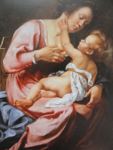 Artemisia Gentileschi. María y Jesús niño. Galería Spada. Roma. Foto R.Puig