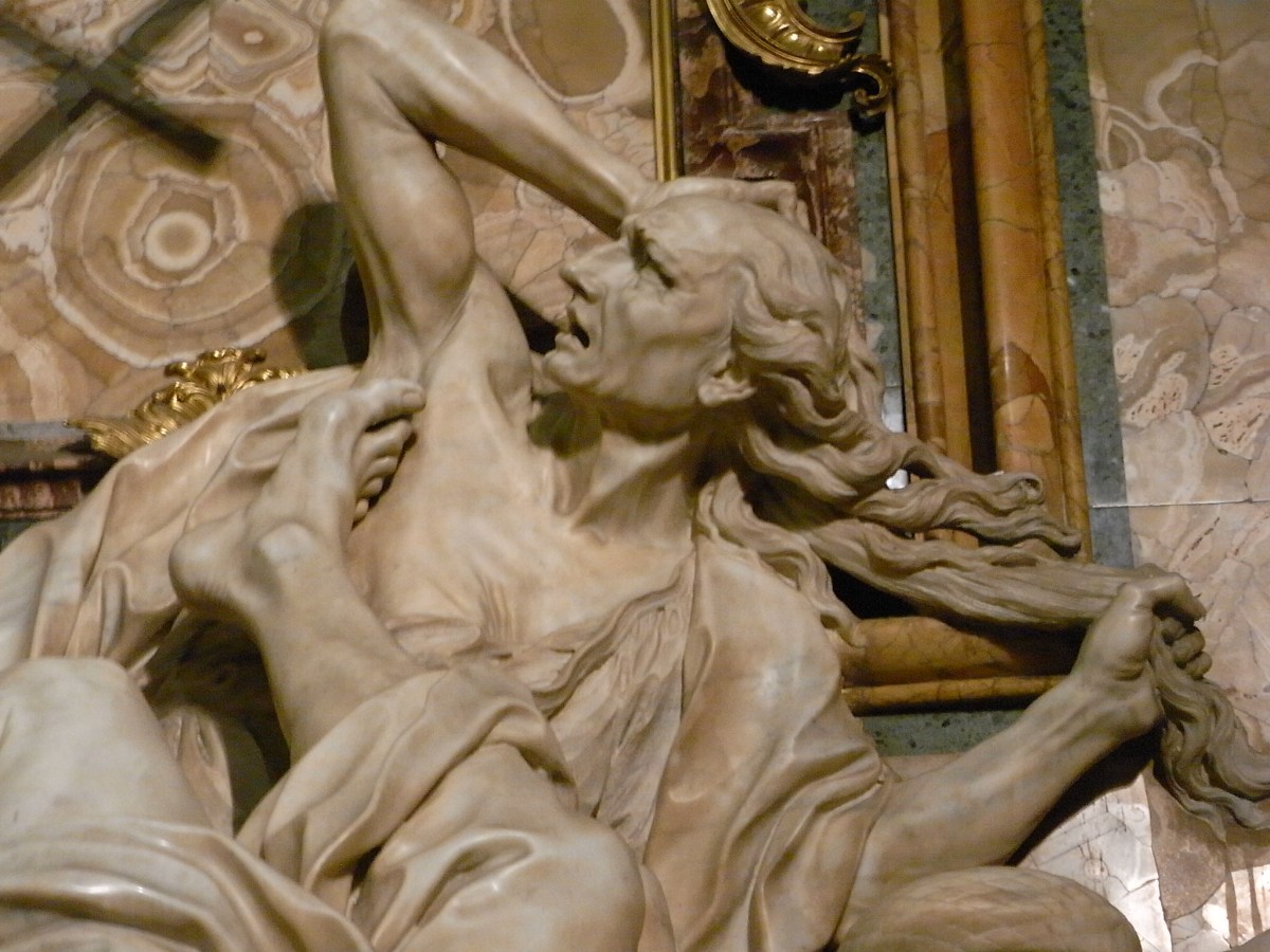 Detalle del triunfo de la Fe. Iglesia del Gesù. Roma